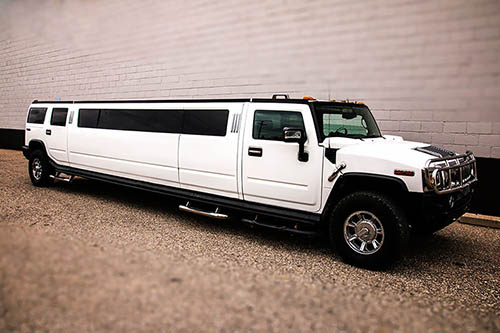 A Hummer limo from our Plano party bus rentals