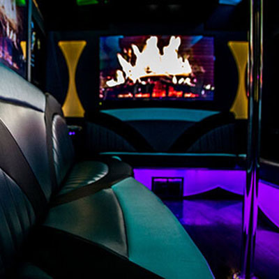 limo bus inside